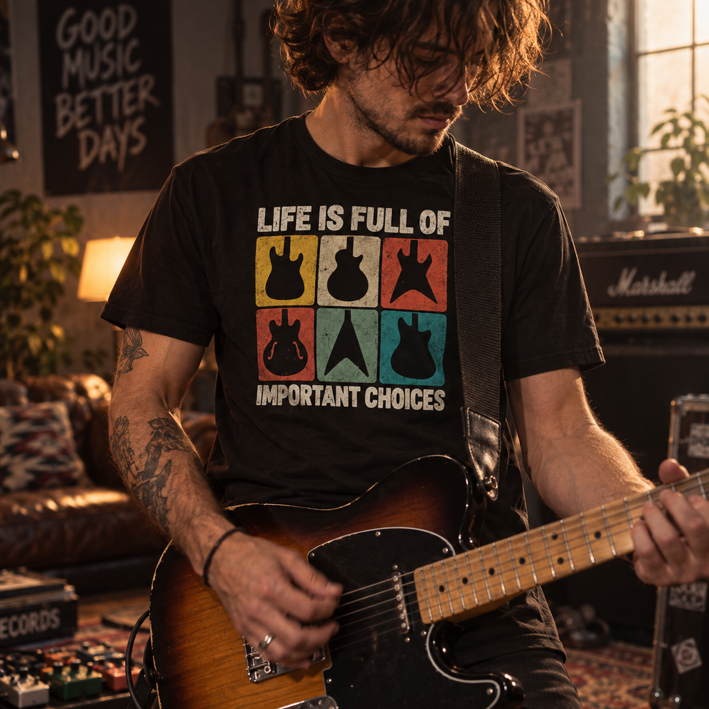 T-shirt « La vie est pleine de choix importants »