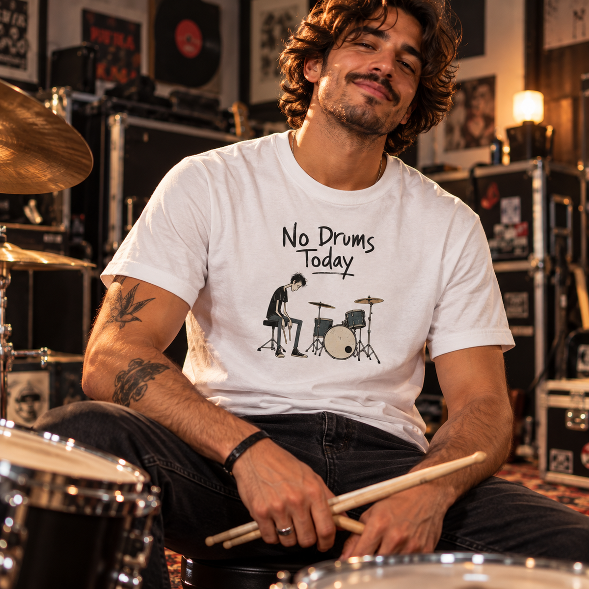 No Drums Today T-shirt